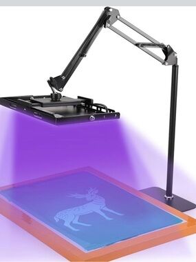 Caydo 100W LED Exposure Unit Screen Printing UV Light Adjustable Stand Timing UV